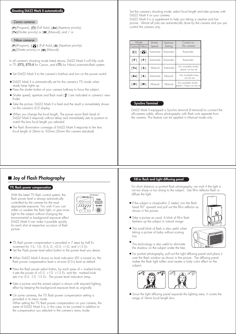 Joy of flash photography | Nissin MARK II DI622 User Manual | Page 3 / 6