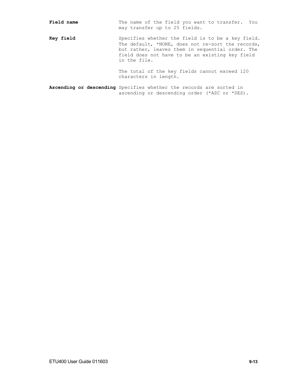 Field selection -- example 1 | Nlynx ETU400 User Manual | Page 117 / 314