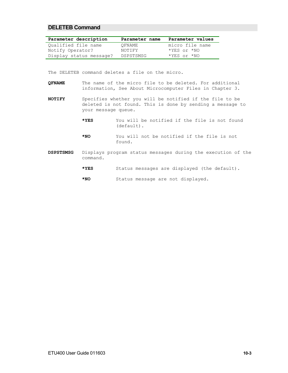 Edittable command | Nlynx ETU400 User Manual | Page 133 / 314