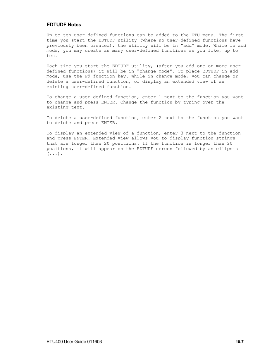 From3xb command | Nlynx ETU400 User Manual | Page 137 / 314