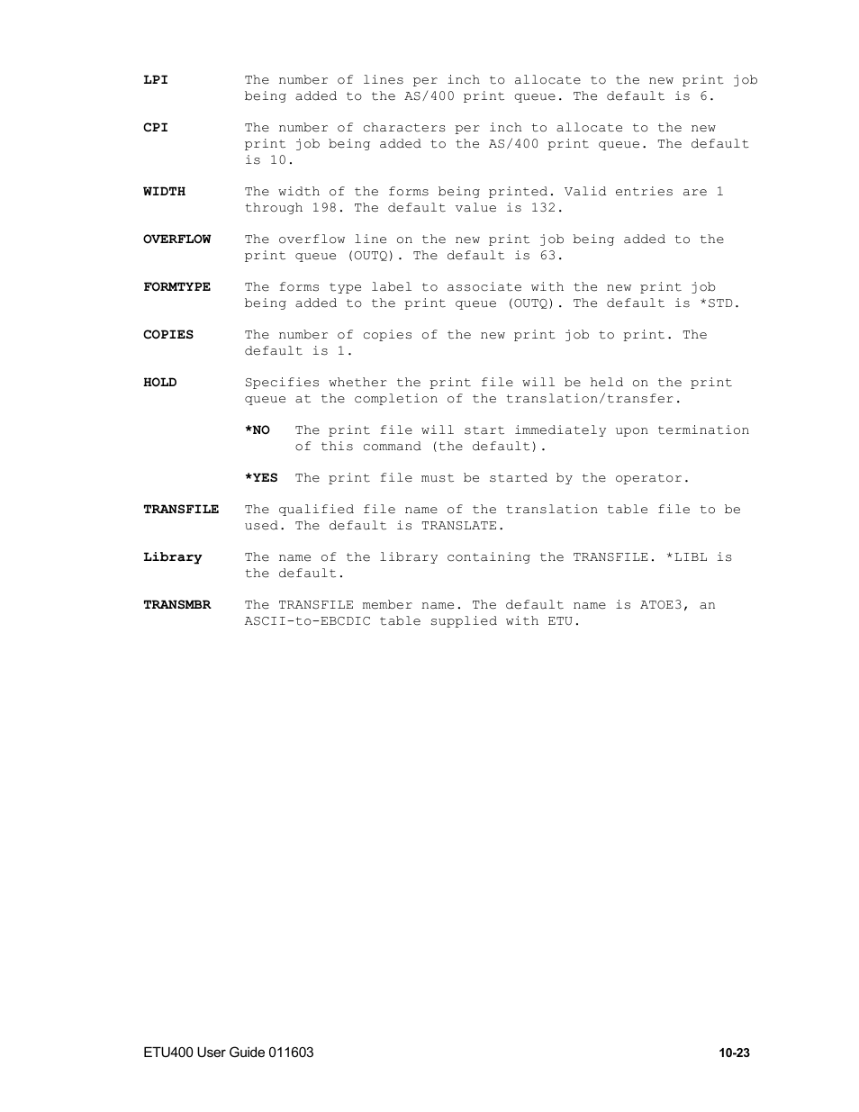 Prtxtopc command | Nlynx ETU400 User Manual | Page 153 / 314