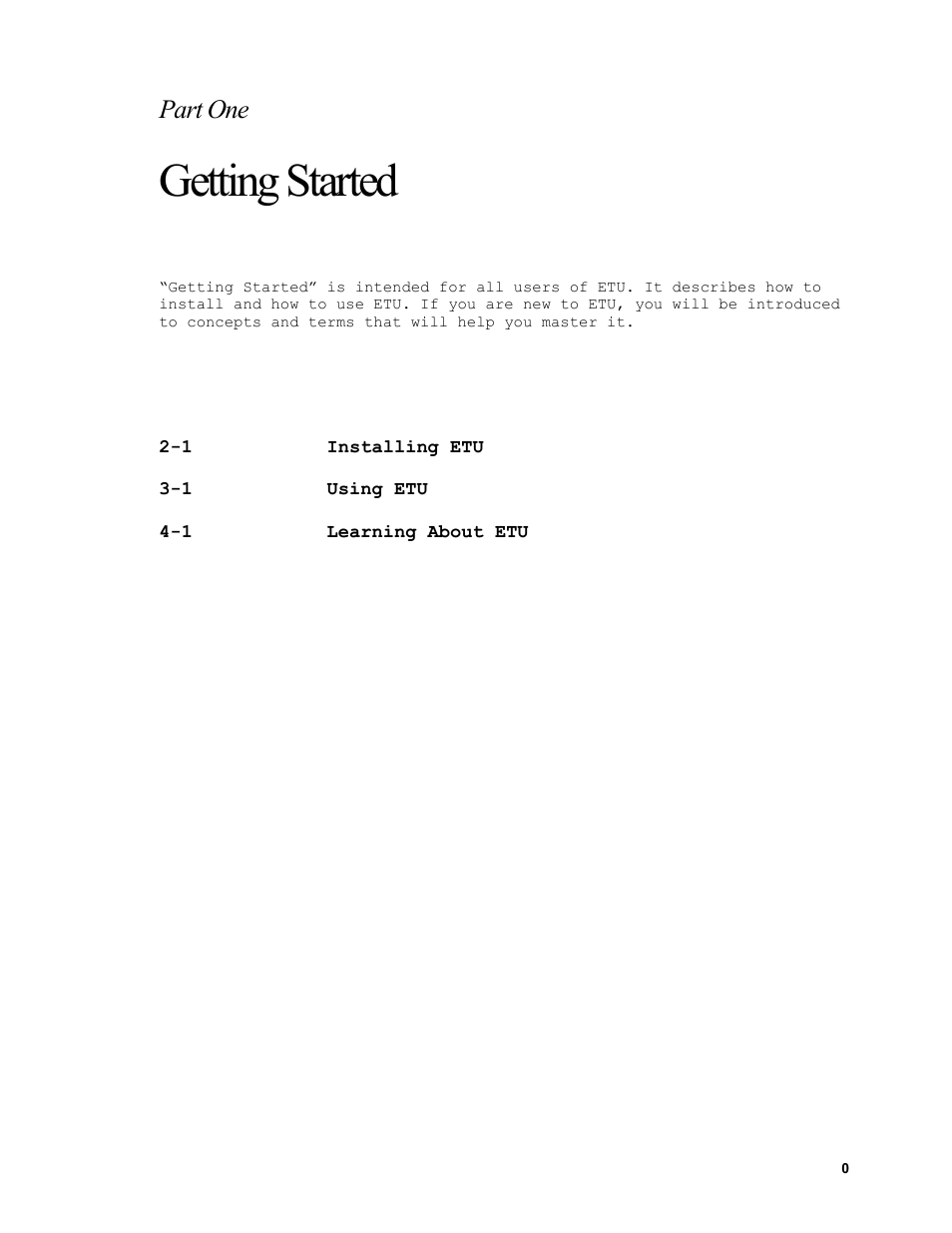 Getting started, Part one | Nlynx ETU400 User Manual | Page 16 / 314