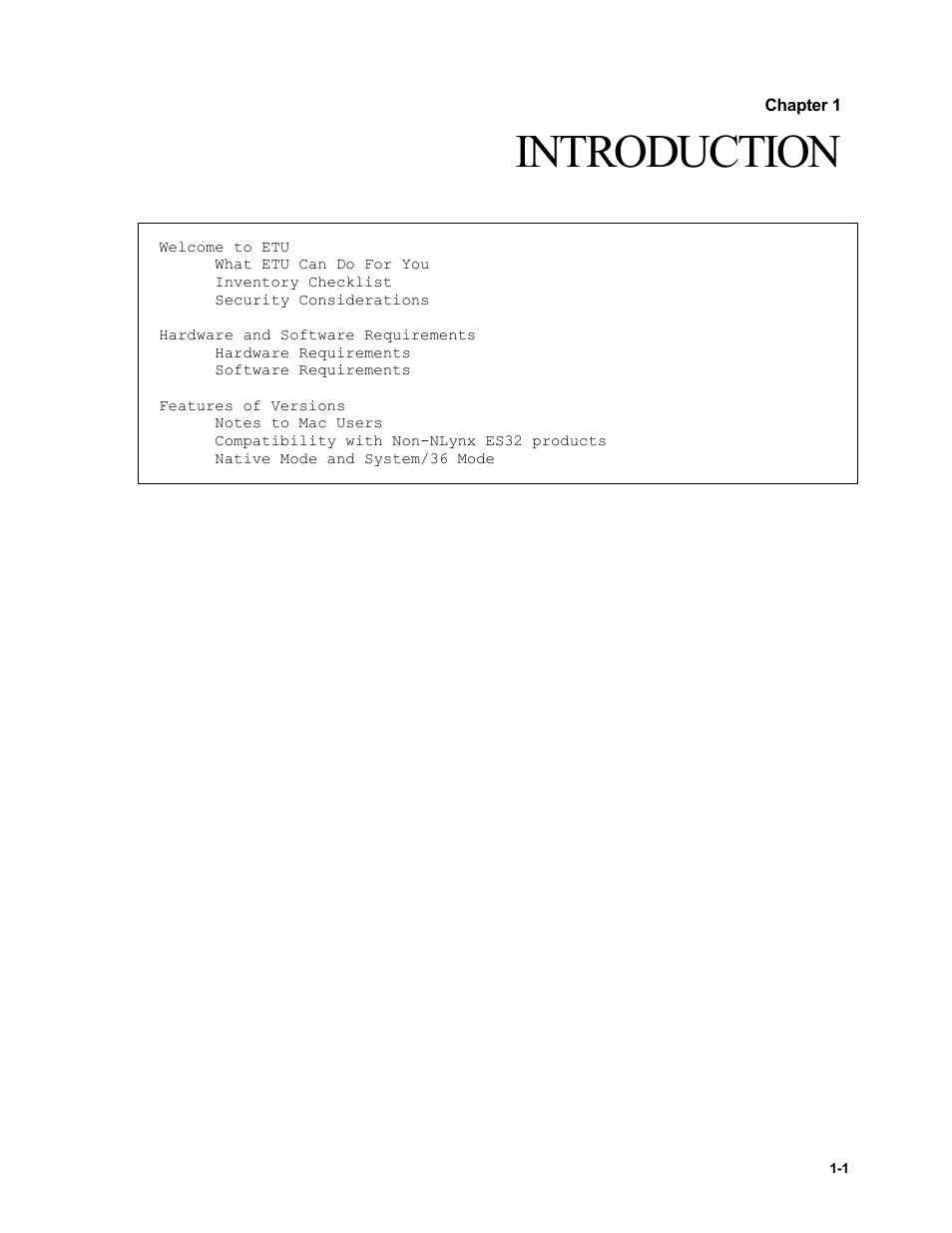 Introduction | Nlynx ETU400 User Manual | Page 17 / 314