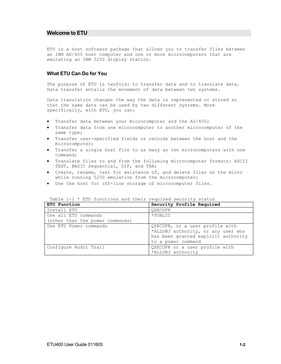 Welcome to etu, What etu can do for you | Nlynx ETU400 User Manual | Page 18 / 314