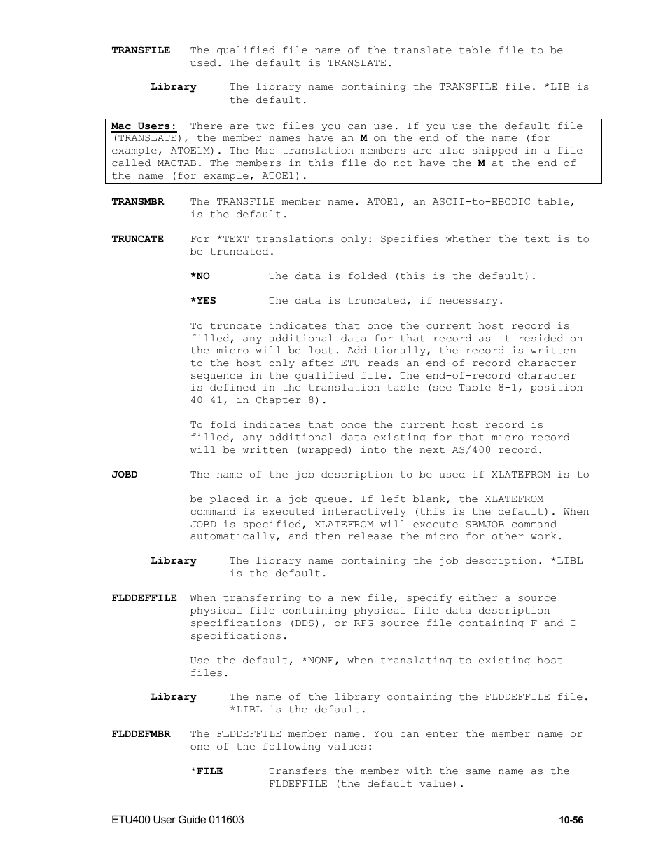 Xlateto command | Nlynx ETU400 User Manual | Page 186 / 314