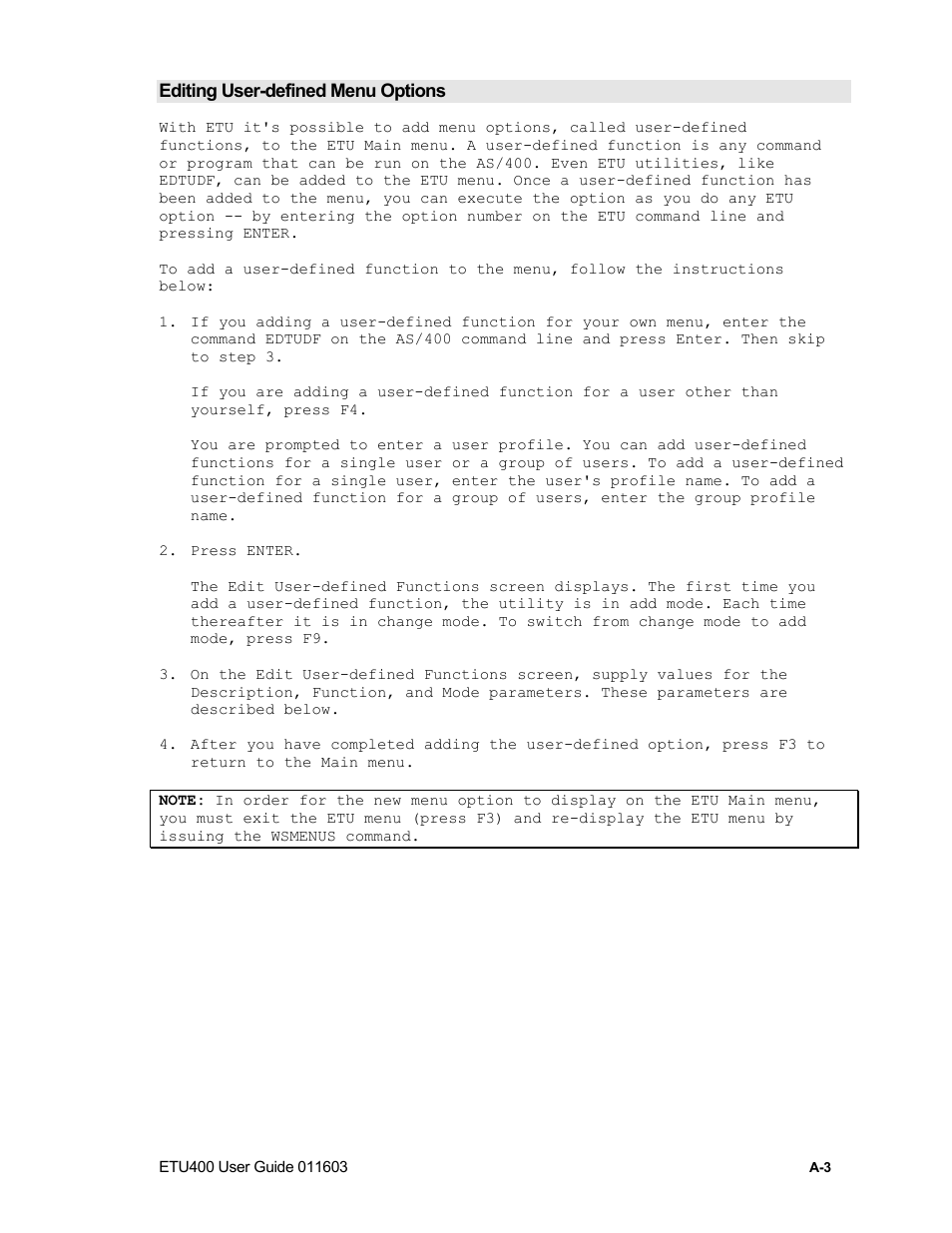Edtudf parameters | Nlynx ETU400 User Manual | Page 194 / 314