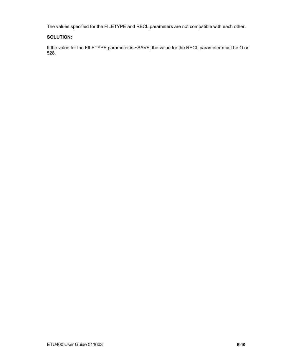 Cpf messages, E-15 | Nlynx ETU400 User Manual | Page 248 / 314