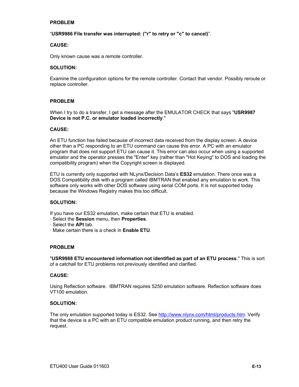 Nlynx ETU400 User Manual | Page 251 / 314