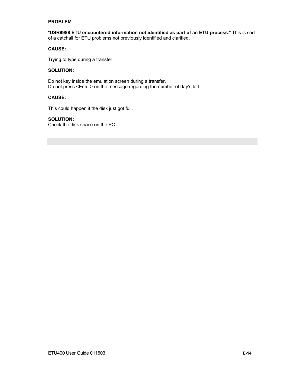 Sys messages, E-19 | Nlynx ETU400 User Manual | Page 252 / 314