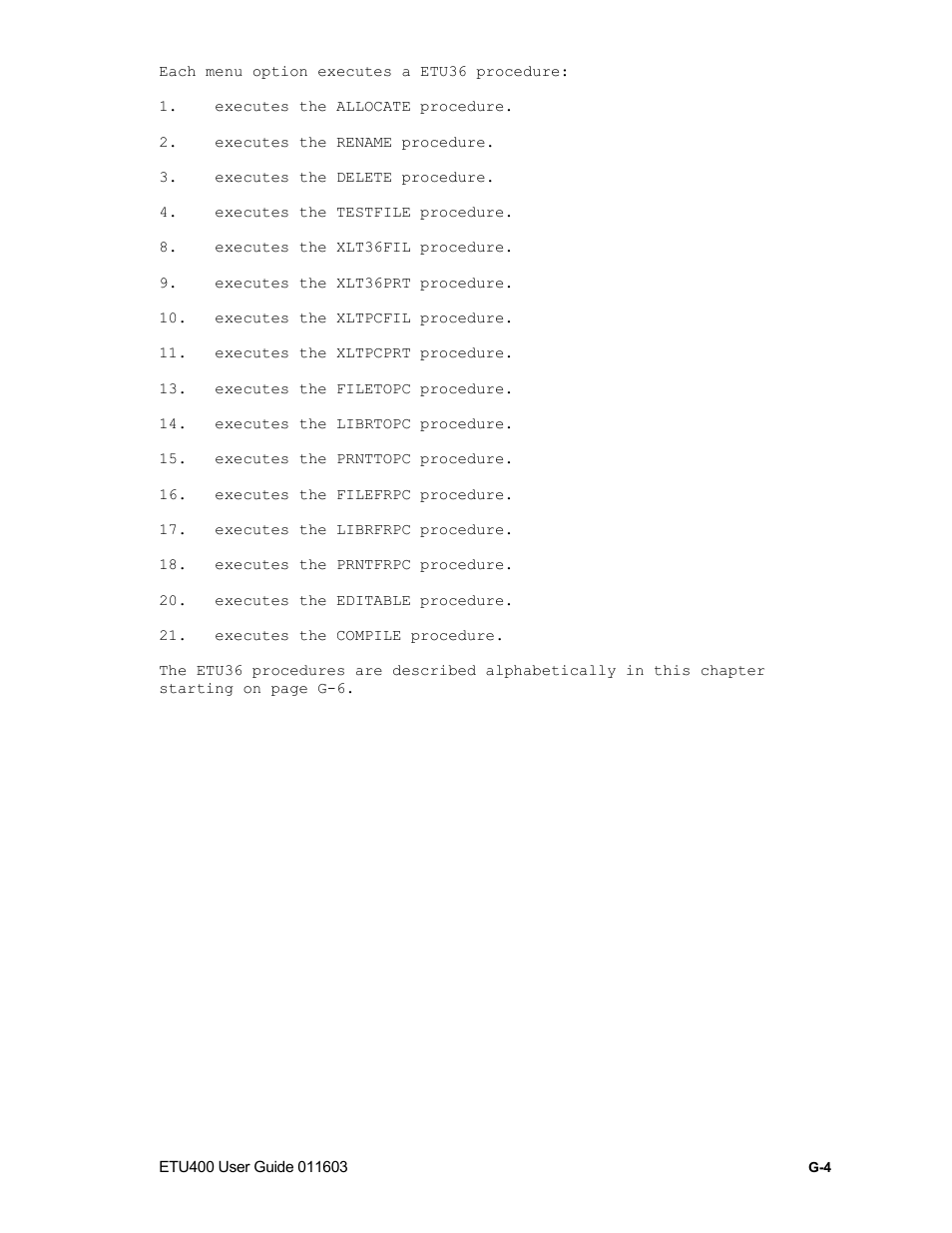 Editable procedure | Nlynx ETU400 User Manual | Page 274 / 314