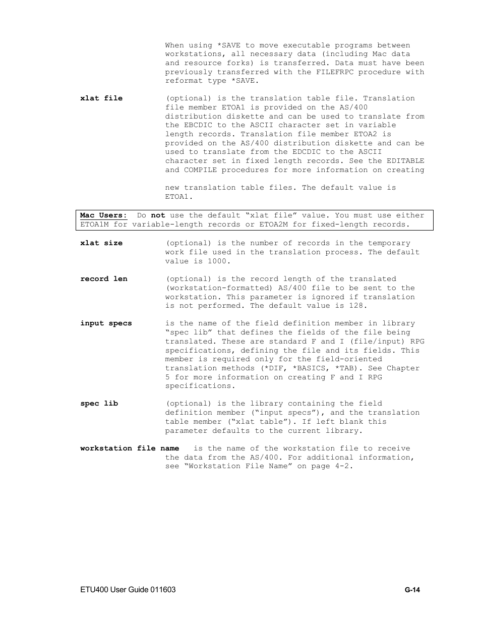 Nlynx ETU400 User Manual | Page 284 / 314