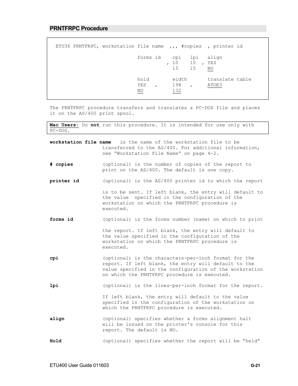 Testfile procedure, G-26 | Nlynx ETU400 User Manual | Page 291 / 314