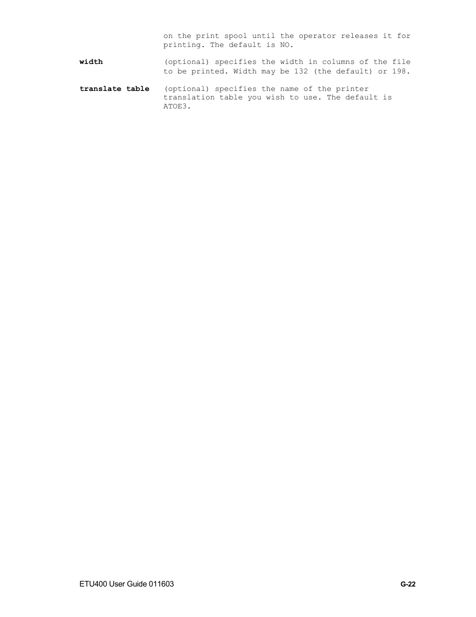 Xlt36fil procedure, G-27 | Nlynx ETU400 User Manual | Page 292 / 314