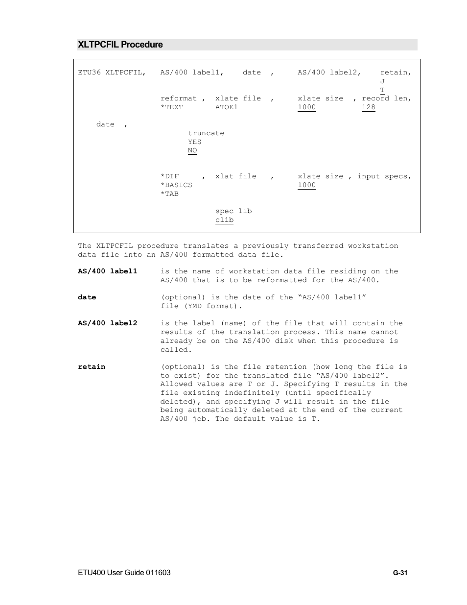 Etu400 automation, Appendix i, Etu automation | Nlynx ETU400 User Manual | Page 301 / 314