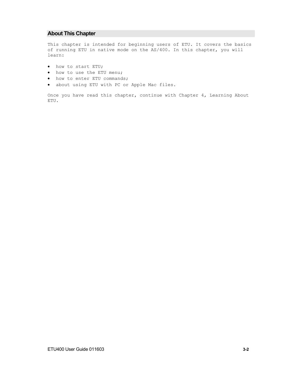 Starting etu, A note about user authorization | Nlynx ETU400 User Manual | Page 37 / 314