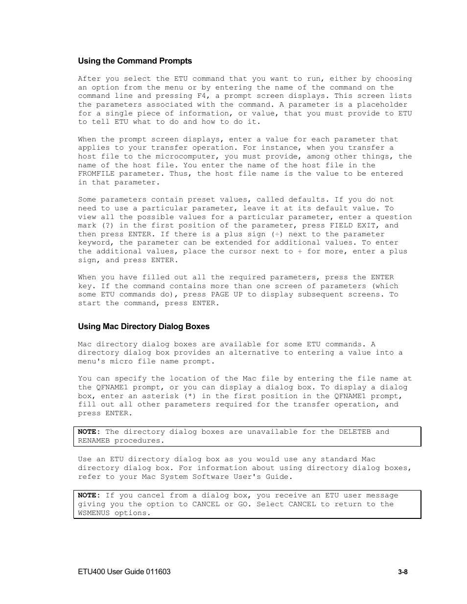 Request definitions | Nlynx ETU400 User Manual | Page 43 / 314