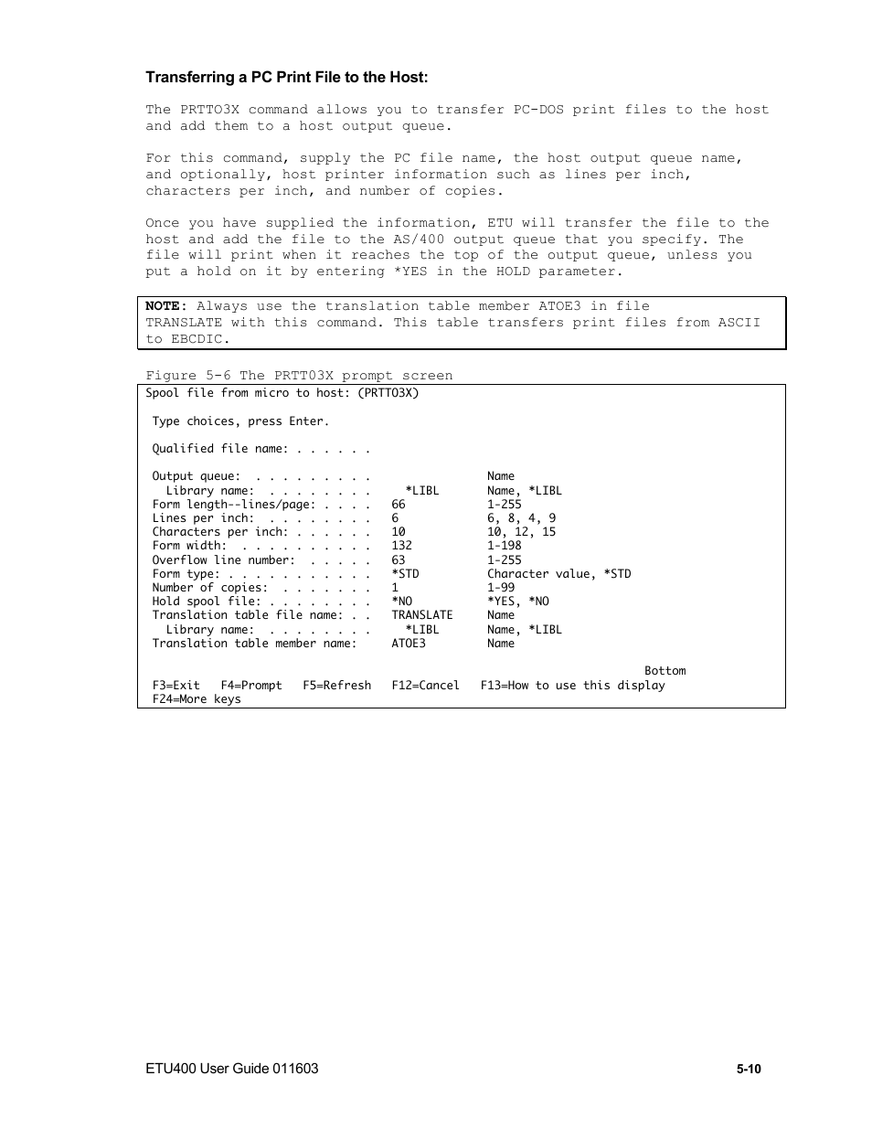 Prtto3x example | Nlynx ETU400 User Manual | Page 70 / 314