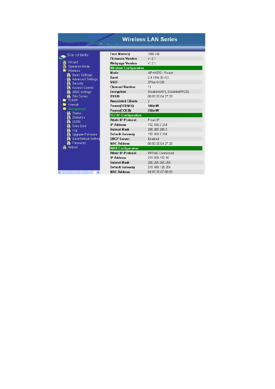 Nlynx Wireless LAN Device Series ZWA-G120 User Manual | Page 13 / 55