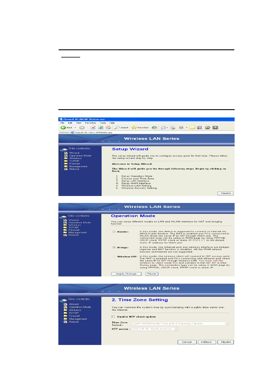 Nlynx Wireless LAN Device Series ZWA-G120 User Manual | Page 14 / 55