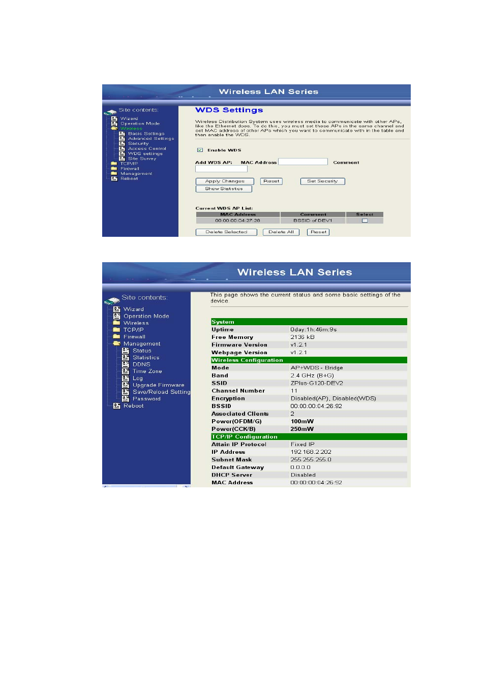 Nlynx Wireless LAN Device Series ZWA-G120 User Manual | Page 17 / 55