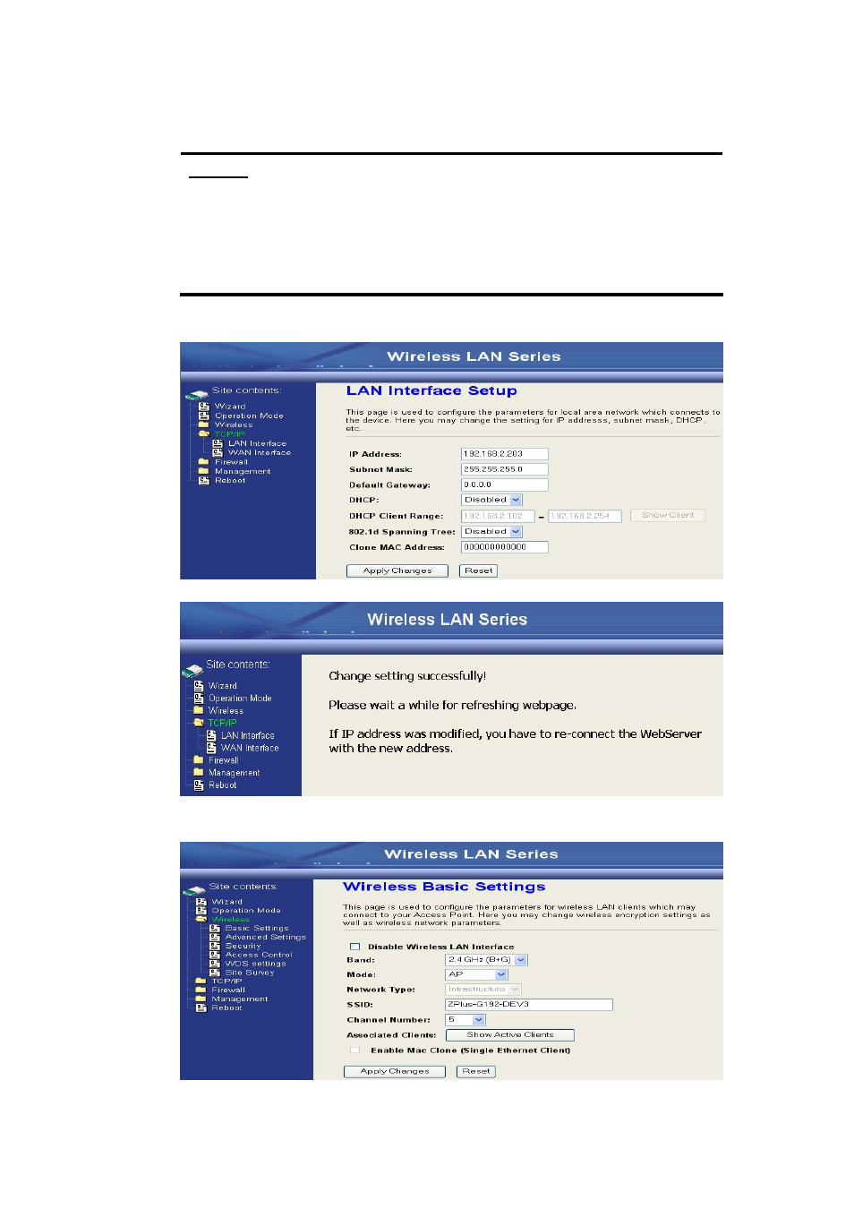 Nlynx Wireless LAN Device Series ZWA-G120 User Manual | Page 18 / 55