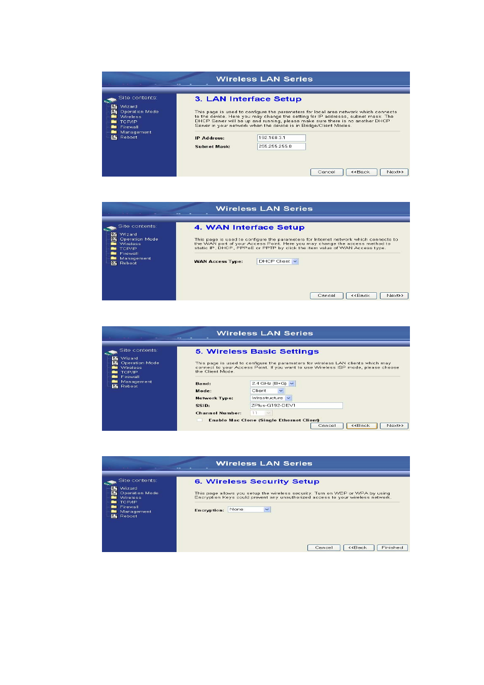 Nlynx Wireless LAN Device Series ZWA-G120 User Manual | Page 21 / 55