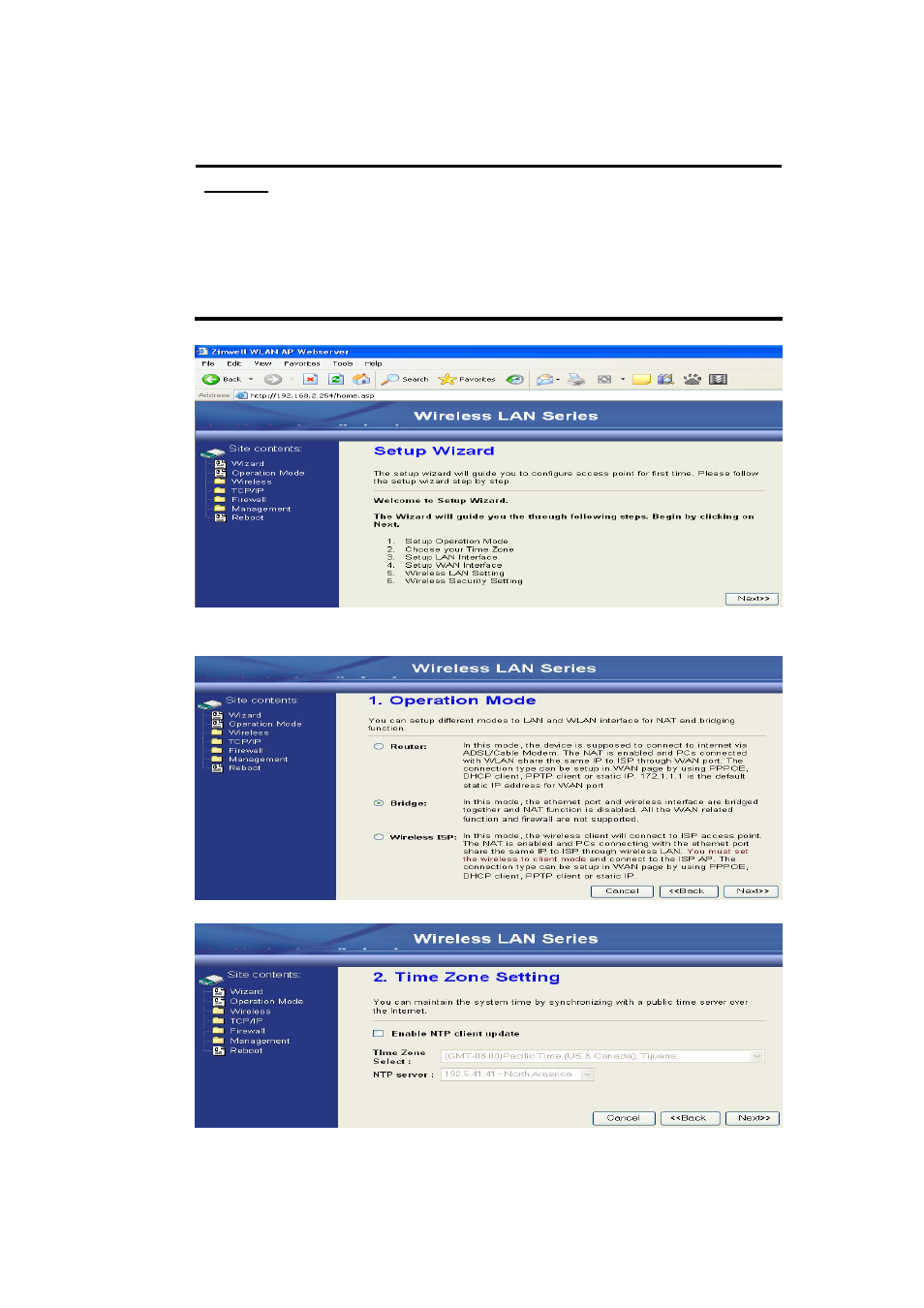 Nlynx Wireless LAN Device Series ZWA-G120 User Manual | Page 23 / 55