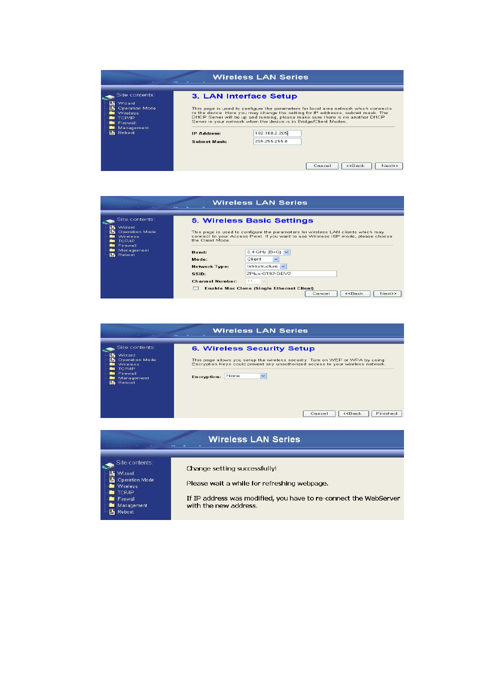 Nlynx Wireless LAN Device Series ZWA-G120 User Manual | Page 24 / 55