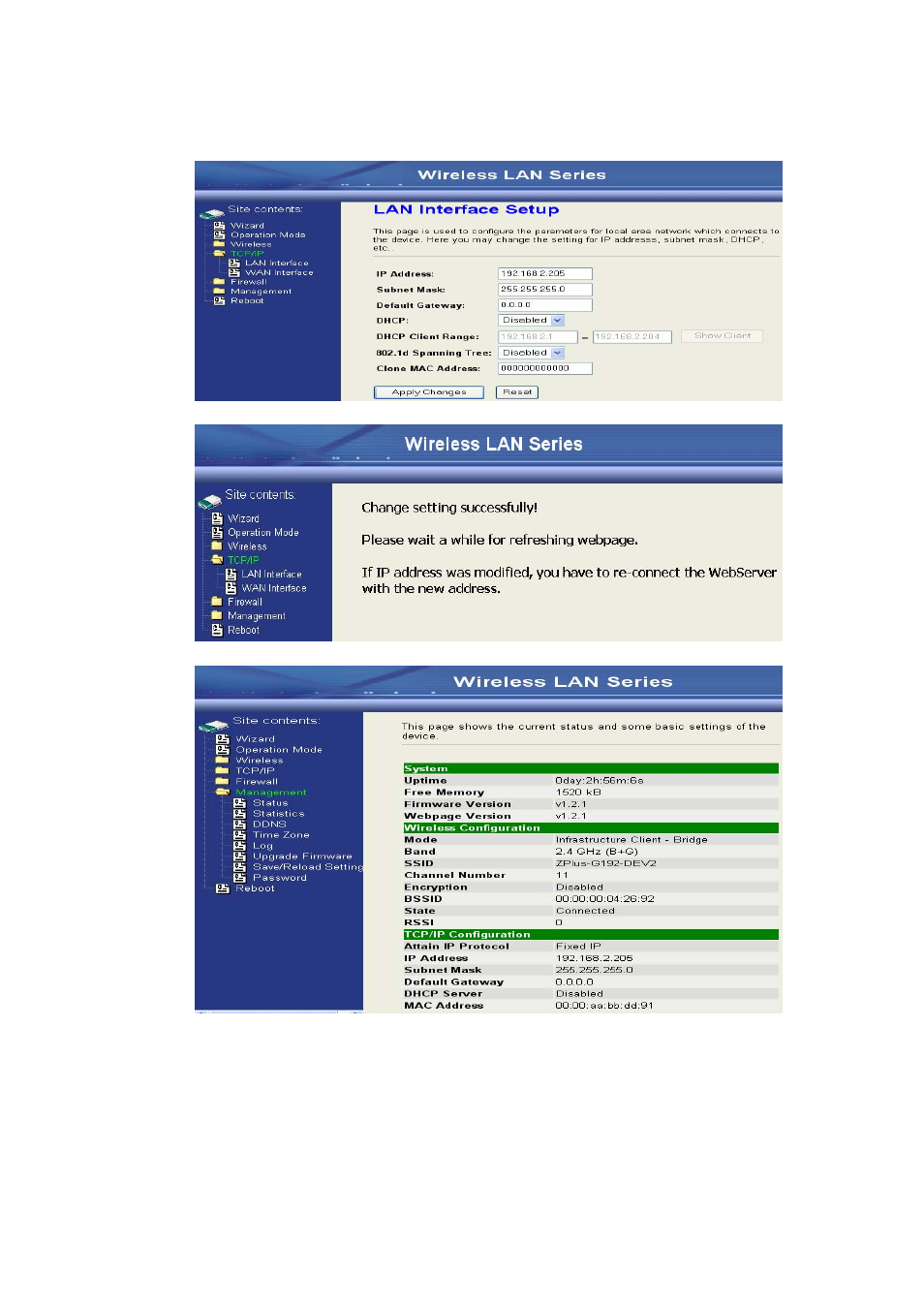 Nlynx Wireless LAN Device Series ZWA-G120 User Manual | Page 25 / 55