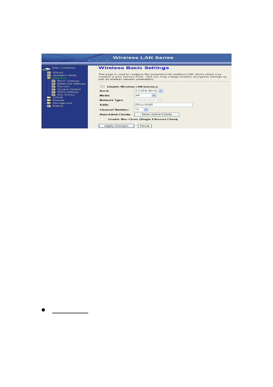 Basic settings | Nlynx Wireless LAN Device Series ZWA-G120 User Manual | Page 27 / 55
