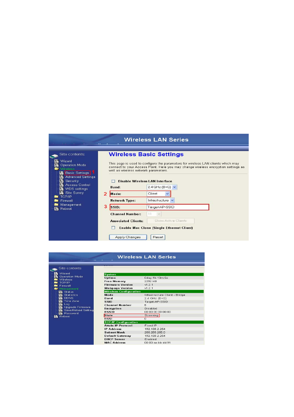 Configuring as wlan client adapter, Quick start to configure | Nlynx Wireless LAN Device Series ZWA-G120 User Manual | Page 36 / 55