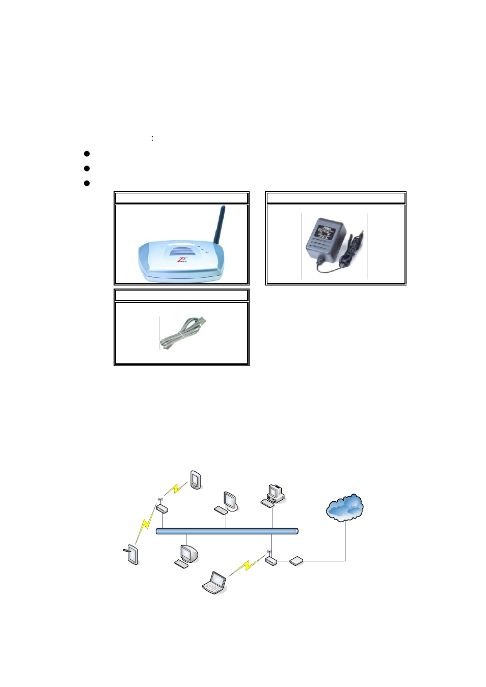 Ch 1. zwa-g120 installation, Packing list, Hardware installation | Nlynx Wireless LAN Device Series ZWA-G120 User Manual | Page 4 / 55