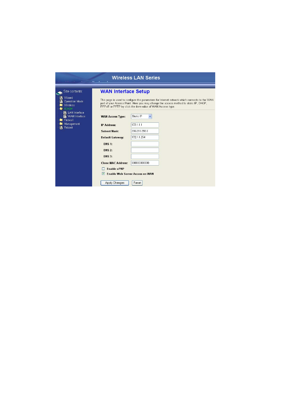 Static ip | Nlynx Wireless LAN Device Series ZWA-G120 User Manual | Page 47 / 55