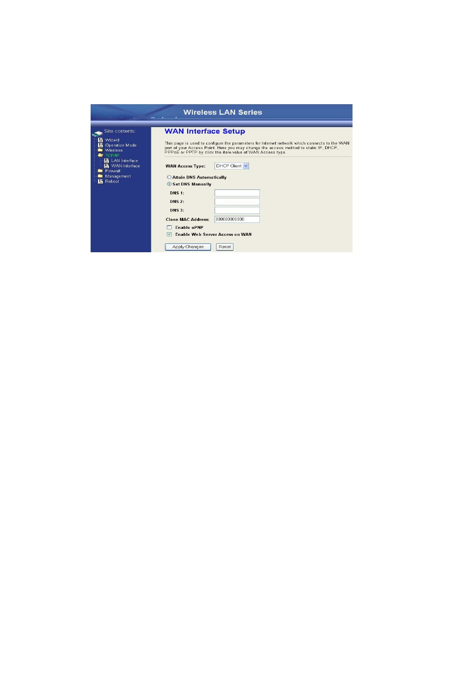 Dhcp client (dynamic ip), Pppoe | Nlynx Wireless LAN Device Series ZWA-G120 User Manual | Page 48 / 55