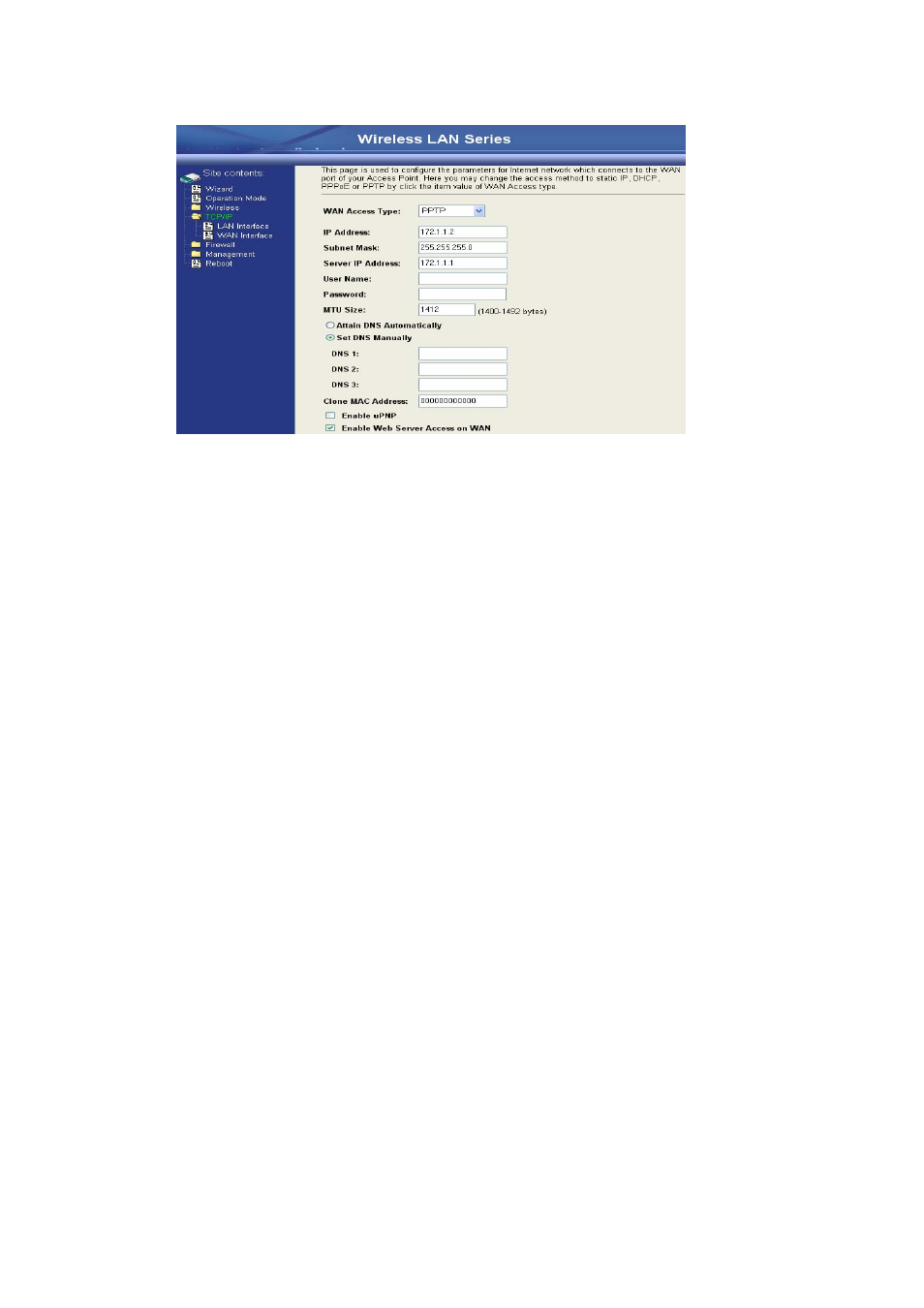 Configuring clone mac address | Nlynx Wireless LAN Device Series ZWA-G120 User Manual | Page 50 / 55