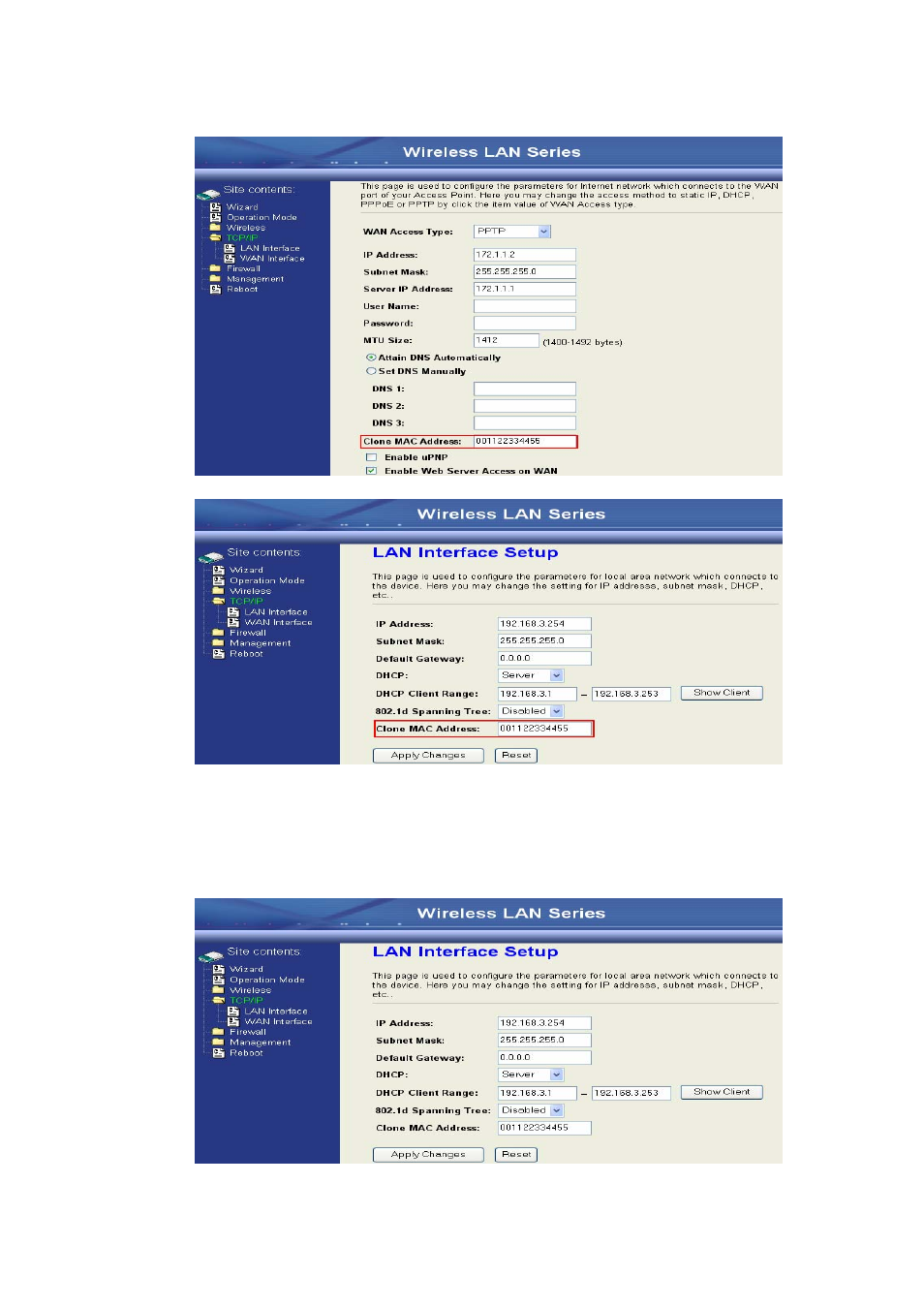 Nlynx Wireless LAN Device Series ZWA-G120 User Manual | Page 52 / 55