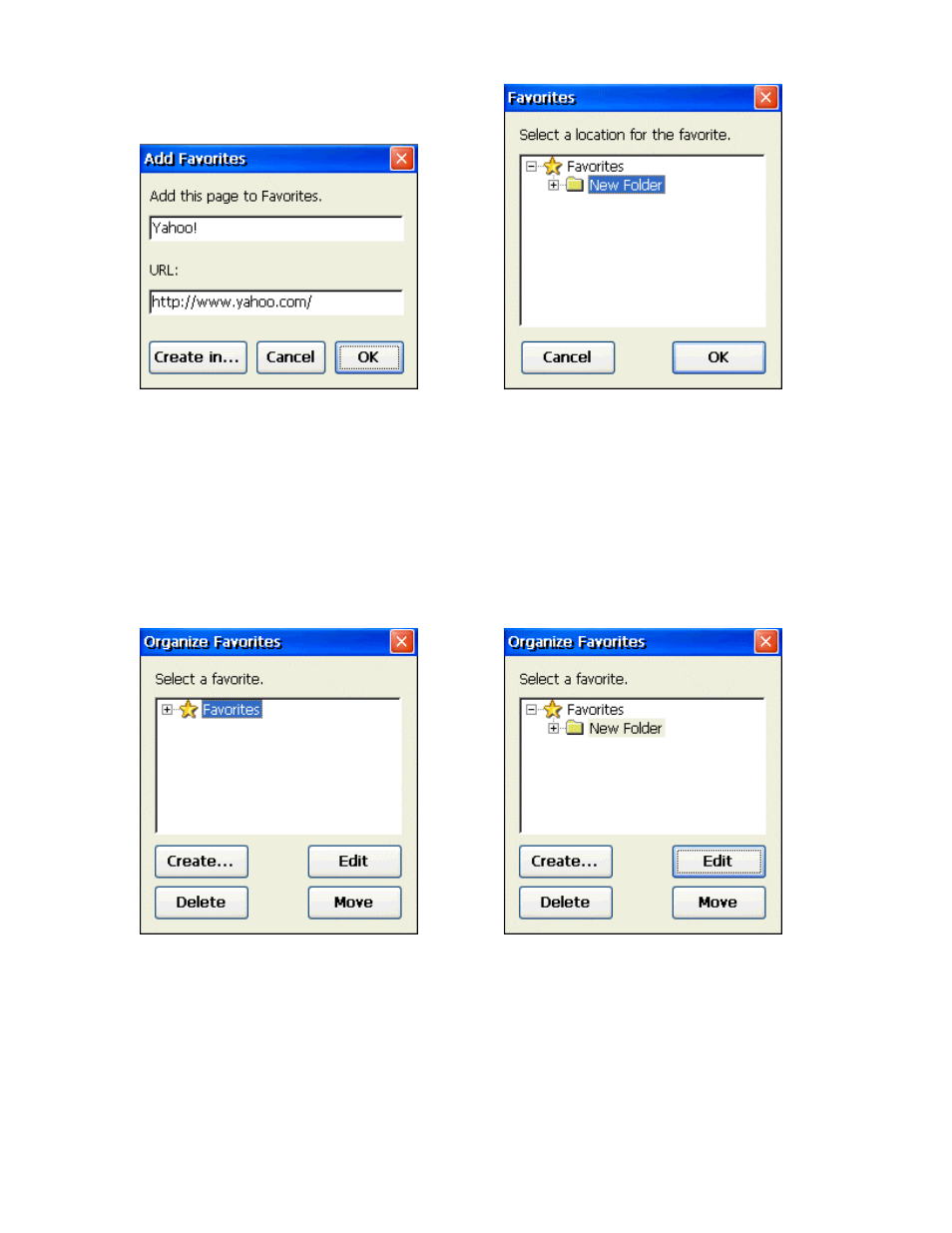 Organizing favorites | Nlynx MinIT6000 User Manual | Page 105 / 127