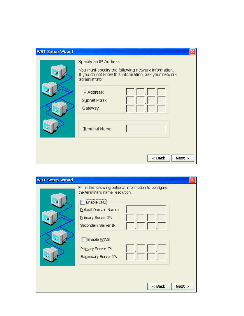 Specify static ip address, Optional information | Nlynx MinIT6000 User Manual | Page 17 / 127