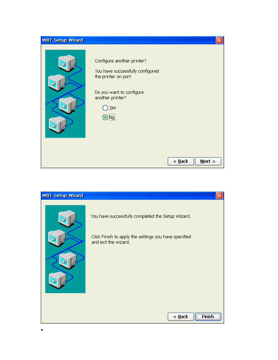 Additional printers, Finish | Nlynx MinIT6000 User Manual | Page 21 / 127