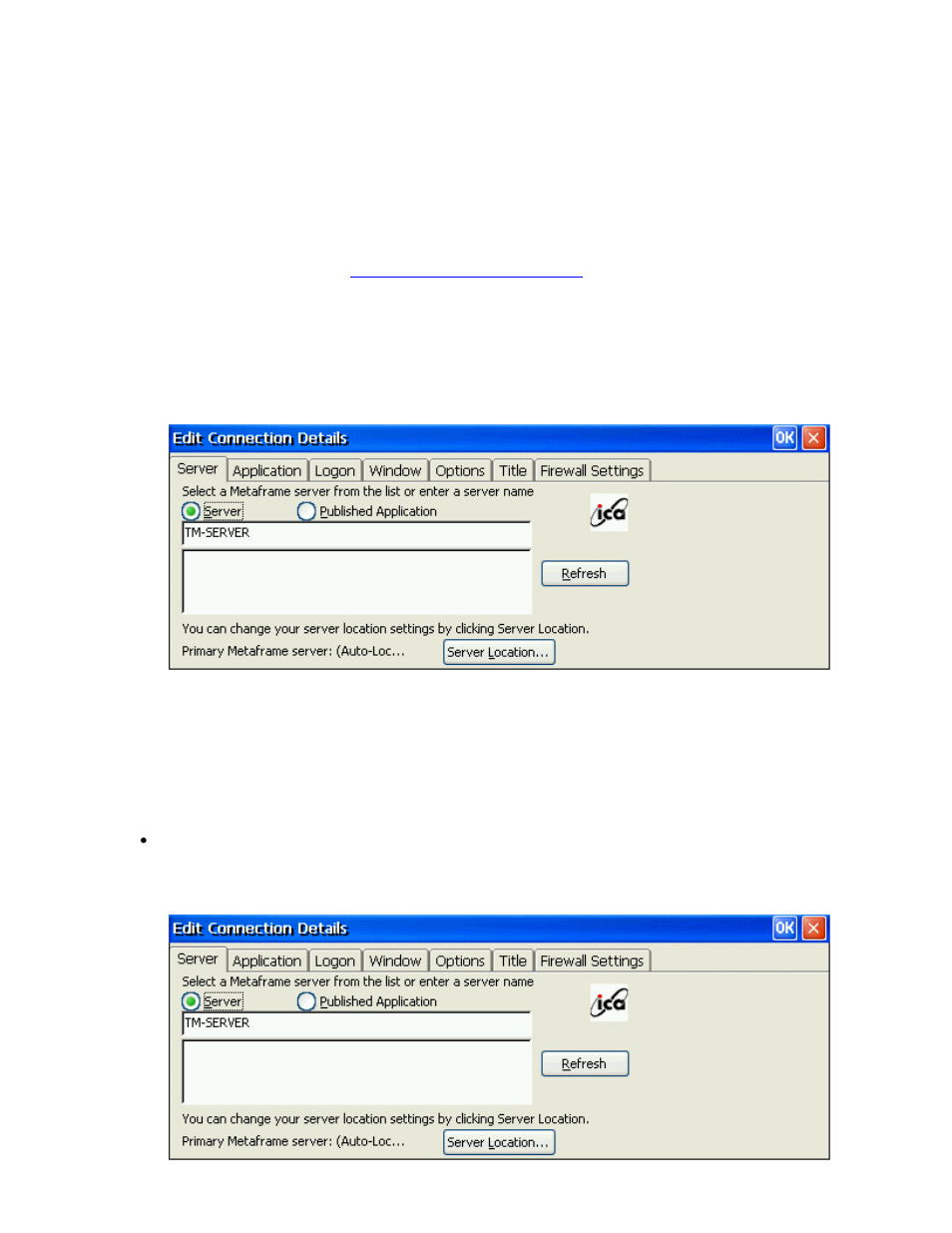 Apply, Editing an ica connection, Diting an | Ica c, Onnection | Nlynx MinIT6000 User Manual | Page 38 / 127