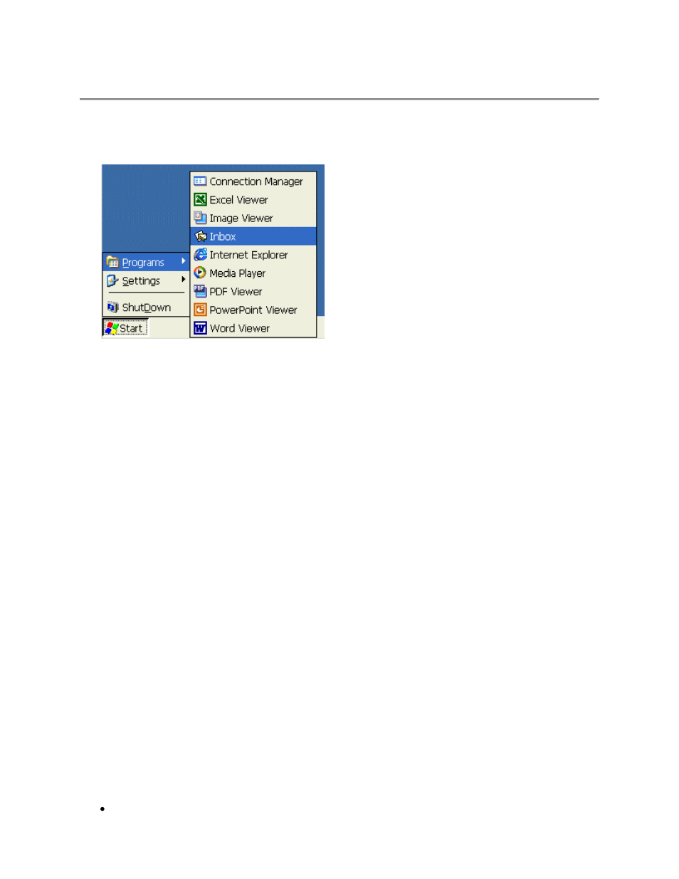General settings and information, Starting programs, Start menu window | Starting multiple sessions, Arrange desktop icons, Move desktop icons, Toggle or switch between sessions and / or windows, Tarting, Rograms, Ultiple | Nlynx MinIT6000 User Manual | Page 42 / 127