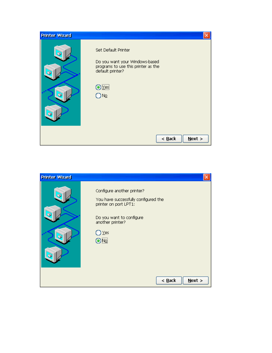 Step4: set default printer, Step5: configure another printer | Nlynx MinIT6000 User Manual | Page 66 / 127
