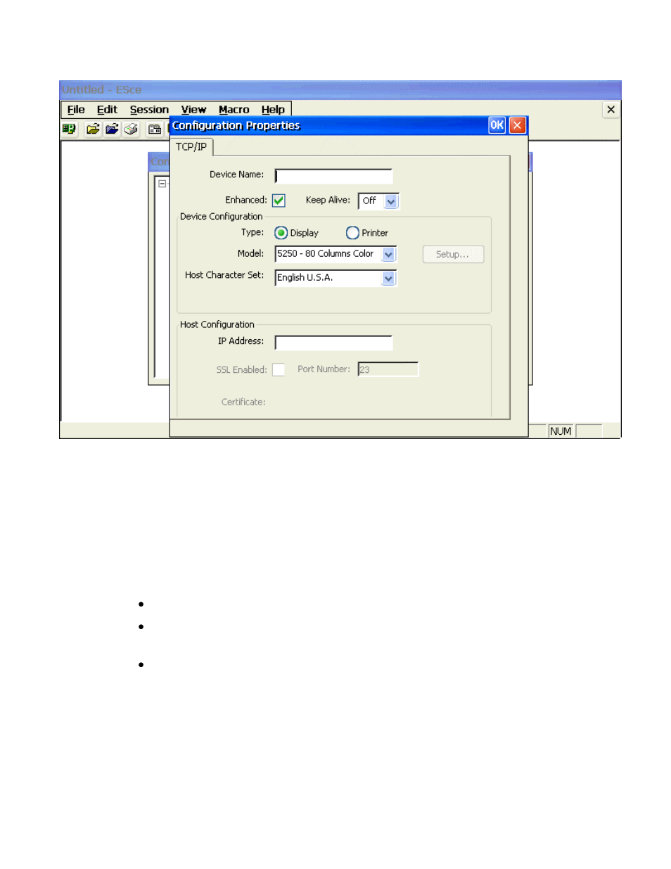 Configure dialog box | Nlynx MinIT6000 User Manual | Page 75 / 127