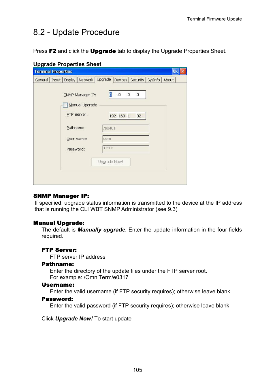 Update procedure, 2 - update procedure | Nlynx OMNITERM WBT 2.1.0E User Manual | Page 108 / 131