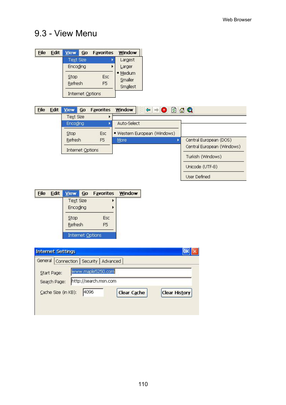 View menu, 3 - view menu | Nlynx OMNITERM WBT 2.1.0E User Manual | Page 113 / 131
