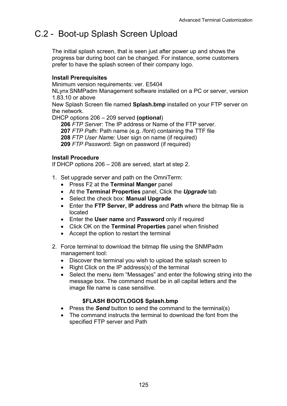 Boot-up splash screen upload, C.2 - boot-up splash screen upload | Nlynx OMNITERM WBT 2.1.0E User Manual | Page 128 / 131