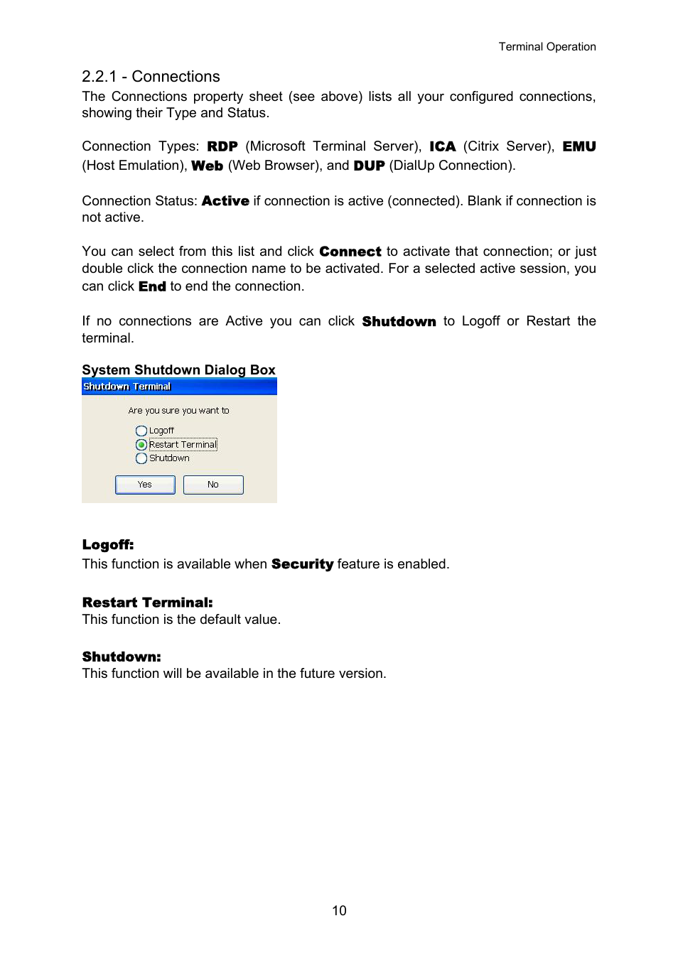 Connections, 1 - connections | Nlynx OMNITERM WBT 2.1.0E User Manual | Page 13 / 131