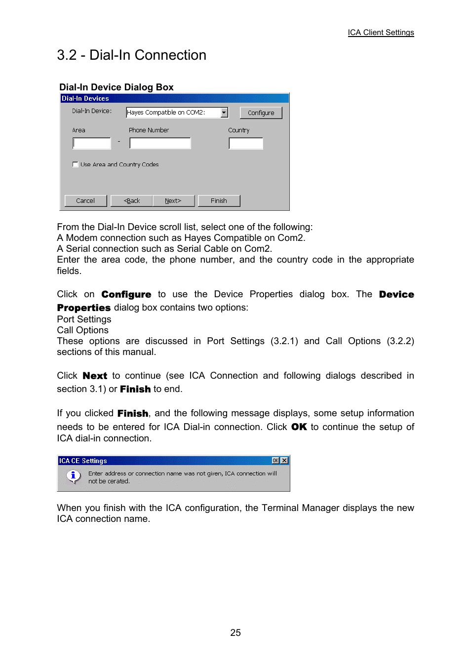 Dial-in connection, 2 - dial-in connection | Nlynx OMNITERM WBT 2.1.0E User Manual | Page 28 / 131