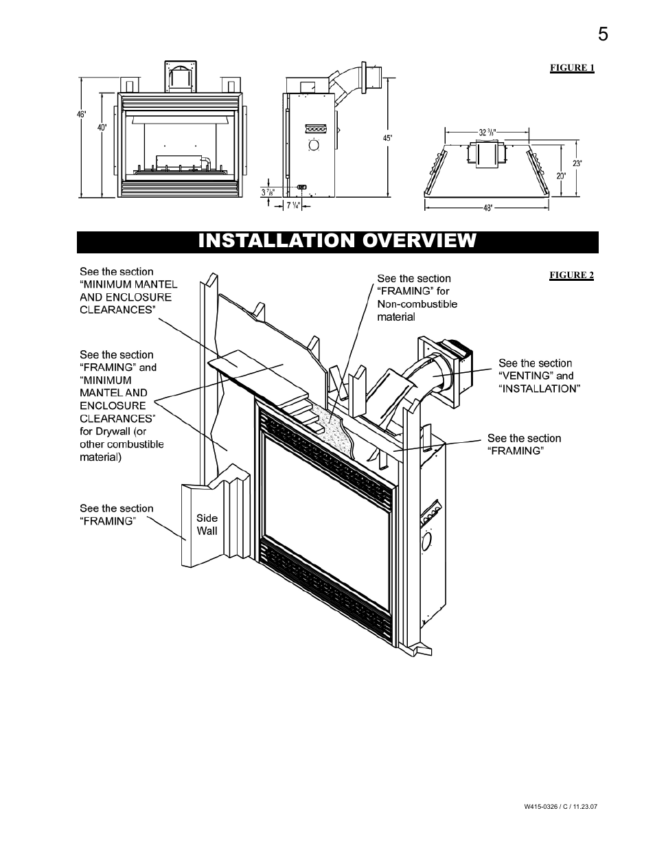 Installation overview | Napoleon Fireplaces BGD48P User Manual | Page 5 / 28
