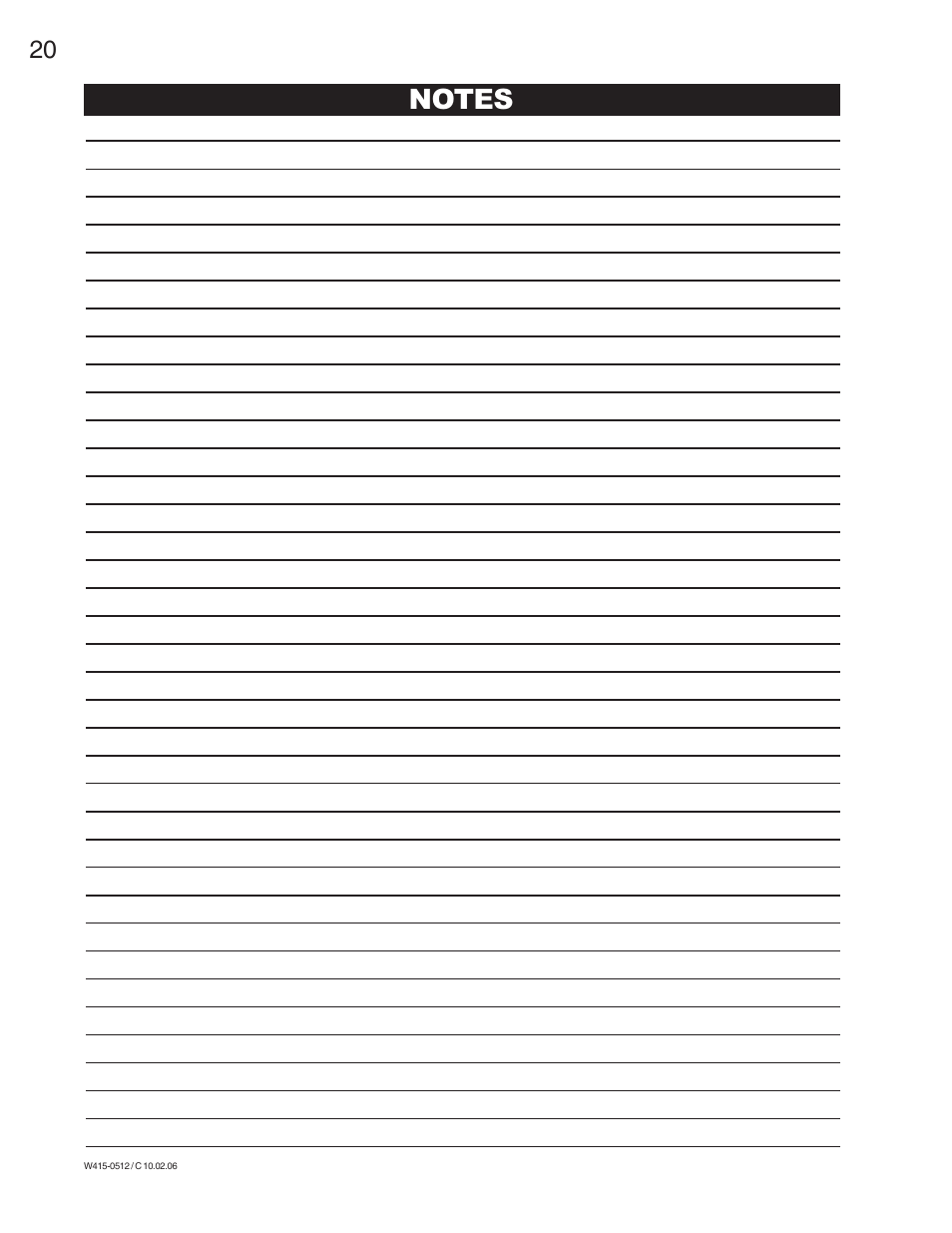 Napoleon Fireplaces EPA1100 User Manual | Page 20 / 20